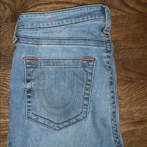 TRUE RELIGION CURVY STRETCHY JEANS WOMENS 34